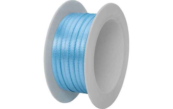 Stewo Satinband Doppel-Satin 3 mm x 5 m, Hellblau