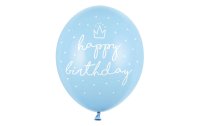 Partydeco Luftballon Happy Birthday Pastellblau Ø...