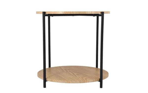 Schou Beistelltisch Ø 55 cm, Braun/Schwarz