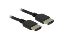 Delock Kabel hochflexibel, 4K 60Hz HDMI - HDMI, 1 m, Schwarz