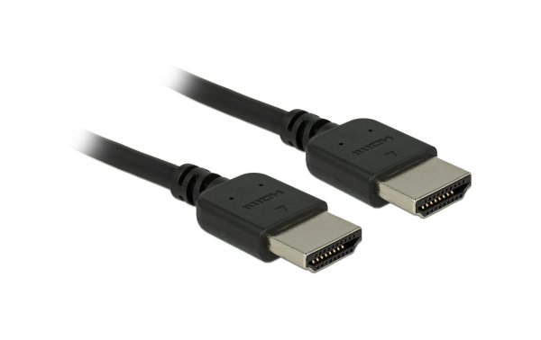 Delock Kabel hochflexibel, 4K 60Hz HDMI - HDMI, 1.5 m, Schwarz