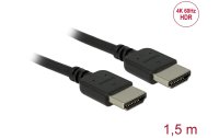 Delock Kabel hochflexibel, 4K 60Hz HDMI - HDMI, 1.5 m, Schwarz