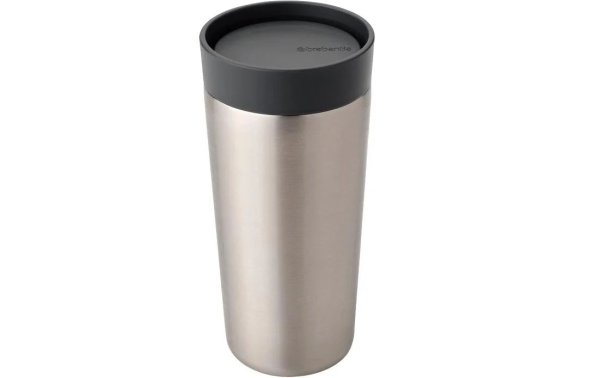 Brabantia Thermobecher Make & Take 360 ml, Dunkelgrau/Silber