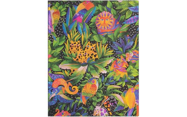 Paperblanks Notizbuch Jungle Song 18 x 23 cm, Liniert, Mehrfarbig
