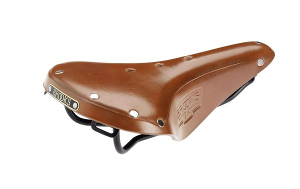 BROOKS Fahrradsattel B17 Short, Honigbraun