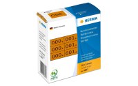 HERMA Nummer-Etiketten 4807 10 x 22 mm, Braun