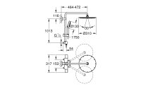 GROHE Duschsystem Rainshower System 310 153 mm, 1/2"