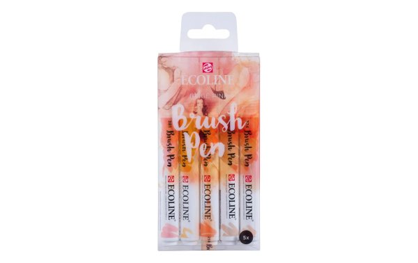 Talens Brushpen Ecoline  5er Set, Rosa