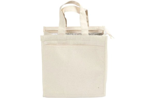 Creativ Company Kühltasche 25 x 24 x 12 cm Baumwolle, Beige