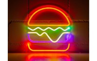 Vegas Lights LED Dekolicht Neonschild Hamburger 30 x 29 cm