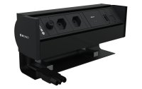 IB Connect Tischsteckdosenleiste Prisma 2xT13 USB C-60 1xCat6 HDMI, Sw