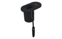 IB Connect Einbausteckdose Orbit 1x T13, USB A+C, Schwarz