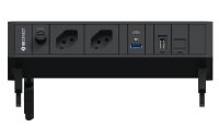 IB Connect Tischsteckdosenleiste Supra 2x T13 USB A+C 1x Cat6 HDMI, Sw