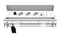 IB Connect Steckdosenleiste Box4 3x T13, 1x Cat 6, HDMI, Weiss