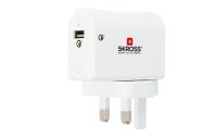 SKROSS USB-Wandladegerät UK QC3.0 USB-A, 18 W, Weiss