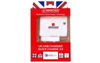 SKROSS USB-Wandladegerät UK QC3.0 USB-A, 18 W, Weiss
