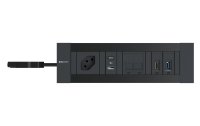 IB Connect Steckdosenleiste Intro2 1xT13 USB A+C 2xCat6 HDMI USB3, Sw