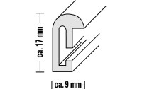 Hama Bilderrahmen Sevilla 40 x 60 cm, Silber matt