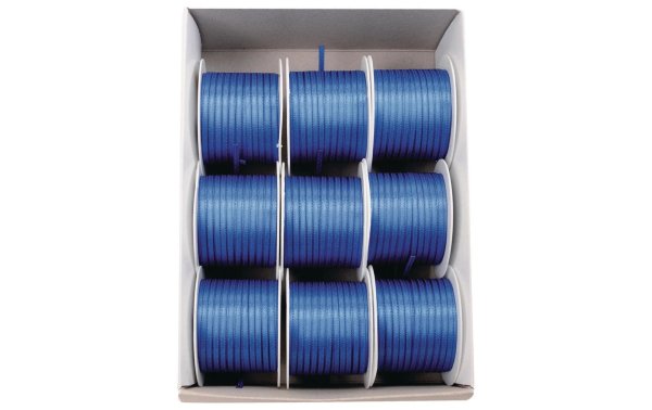 GOLDINA Satinband 3 mm x 10 m, Blau