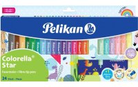 Pelikan Filzstift Colorella Star 18 Farben und 6 Pastelltönen