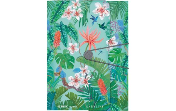 Herlitz Gummibandmappe Ladylike Jungle PP, A4