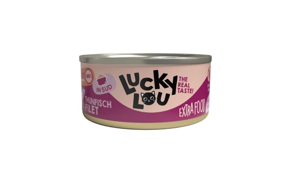 Lucky Lou Nassfutter Extrafood Thunfischfilet in Sud, 70 g