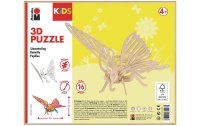 Marabu Holzartikel 3D Puzzle, Schmetterling
