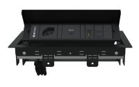 IB Connect Steckdosenleiste Box3 1x T13 USB C-60 1x Cat 6 HDMI, Schwarz