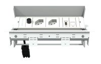 IB Connect Steckdosenleiste Box3 2x T13, 1x Cat 6, HDMI, Weiss