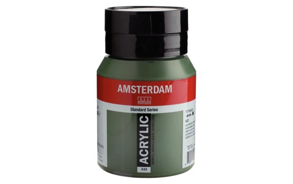 Amsterdam Acrylfarbe Standard 622 Olivgrün deckend, 500 ml