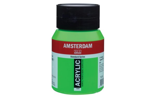 Amsterdam Acrylfarbe Standard 605 Brillantgrün halbdeckend, 500 ml