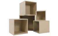 décopatch Papp-Schachtel Cube 5 Boxen