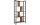 VASAGLE Regal mit 4 Ebenen 74 x 154.5 cm, Braun/Schwarz