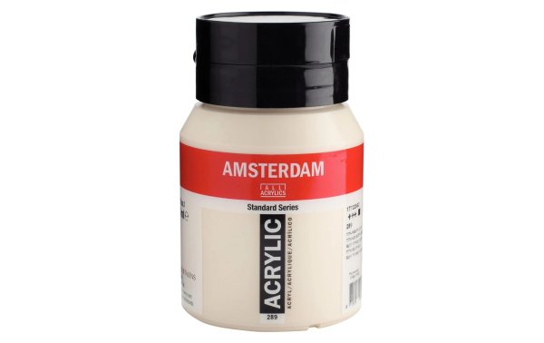 Amsterdam Acrylfarbe Standard 289 Titanbuff deckend, 500 ml