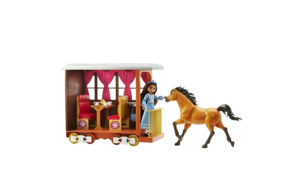 Mattel Spielset Untamed Zug-Abenteuer mit Lucky & Spirit