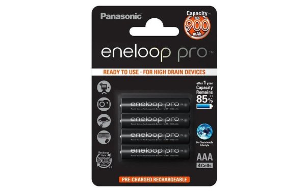 Panasonic Akku Eneloop BK-4HCDE/4BE 930 mAh