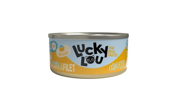 Lucky Lou Nassfutter Extrafood Hühner- & Thunfischfilet, 70 g