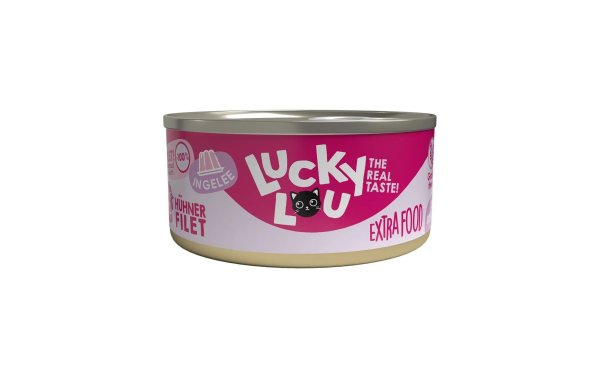 Lucky Lou Nassfutter Extrafood Hühnerfilet in Gelee, 70 g