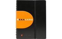 Exacompta Visitenkartenbuch Exactive Exacard für 120 Karten, Schwarz