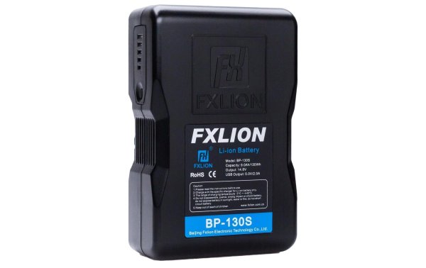 FXLion Videokamera-Akku BP-130S Cool Black V-Mount