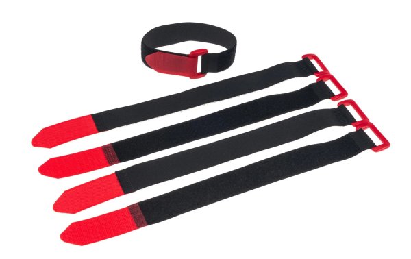 FASTECH Schlaufenband FAST-VSTRAP 25 x 480 mm, Schwarz/Rot