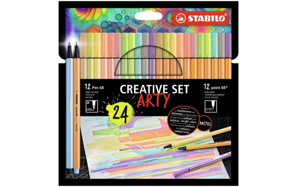 STABILO Fineliner Pen 68/point 88 ARTY 24er Etui