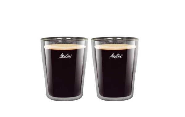 Melitta Kaffeebecher Lungo 200 ml, 2 Stück, Transparent