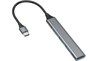 4smarts USB-Hub 4in1 Compact Hub USB-C – USB-A...
