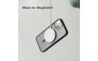 Woodcessories Back Cover Clear Case MagSafe iPhone 14 Plus Schwarz matt