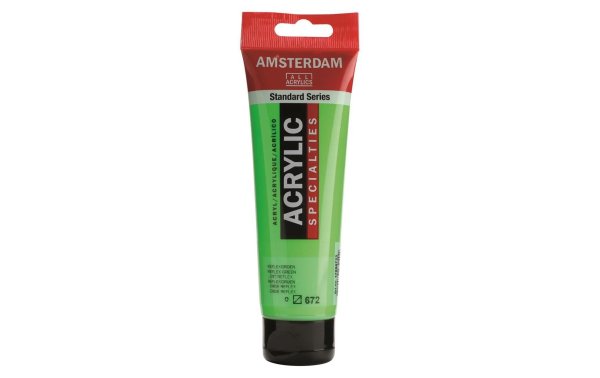 Amsterdam Acrylfarbe Standard 672 Reflexgrün Halbtransp, 120 ml