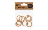 lalana Holzring Hölzerner Ring 3.5 cm, 8 Stück