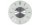 NeXtime Wanduhr Stripe Round RC Ø 40 cm Weiss/Silber