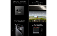 Apple iPhone 15 Pro 128 GB Titan Schwarz