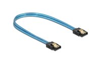 Delock SATA-Kabel UV Leuchteffekt blau 20 cm
